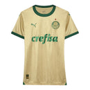 Camisa Palmeiras III 24/25 - Torcedor Puma Feminina - Dourada com detalhes em ve
