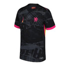 Camisa Chelsea III 24/25 - Torcedor Nike Feminina - Preta com detalhes em rosa e