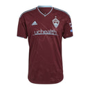Camisa Colorado Rapids I 23/24 - Torcedor Adidas Masculina - Vinho com detalhes