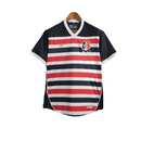 Camisa Santa Cruz I 23/24 Torcedor Masculina - Listrado em Preto Vermelho e Bran