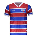 Camisa Fortaleza I 25/26 - Torcedor Volt Masculina - Azul e vermelha com listras