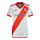 Camisa River Plate I 23/24 - Torcedor Adidas Feminina - Branca com detalhes em v