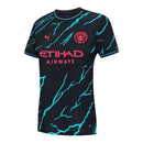 Camisa Manchester City III 23/24 - Torcedor Puma Feminina - Azul com detalhes em