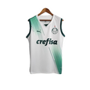 Camisa Regata Palmeiras II 23/24 - Torcedor Puma Masculina - Branca com detalhes