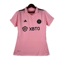 Camisa Inter Miami I 23/24 - Torcedor Adidas Feminina - Rosa com detalhes em pre