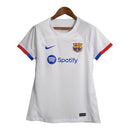 Camisa Barcelona II 23/24 - Torcedor Nike Feminina - Branca com detalhes em verm