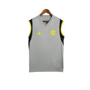 Camisa Regata Flamengo Treino 24/25 - Torcedor Adidas Masculina - Cinza com deta