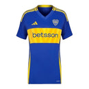 Camisa Boca Juniors I 24/25 - Torcedor Adidas Feminina - Azul com detalhes em am