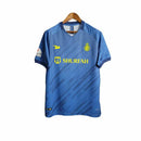 Camisa Al-Nassr II 23/24 Torcedor Dunes Masculina - Azul com detalhes em amarelo