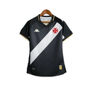 Camisa Vasco da Gama I 23/24 - Torcedor Kappa Feminina - Preta com a faixa em br
