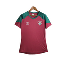 Camisa Fluminense Treino I 23/24 - Torcedor Umbro Feminina - Tricolor com detalh