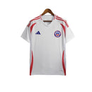 Camisa Chile II 24/25 - Torcedor Adidas Masculina - Branca com detalhes em verme