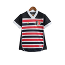 Camisa Santa Cruz I 23/24 Feminina Torcedor - Listrado em Preto Vermelho e Branc