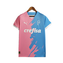 Camisa Palmeiras Edição Comemorativa - Torcedor Puma Masculina - Rosa e azul com