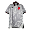 Camisa Seleção Albânia II II 23/24 - Torcedor Macron Masculina - Branca com deta