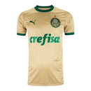 Camisa Palmeiras III 24/25 - Torcedor Puma Masculina - Dourada com detalhes em v