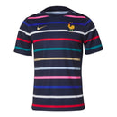 Camisa Seleção França Pré-jogo I 24/25 - Torcedor Nike Masculina - Azul com deta