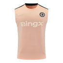 Camisa Regata Chelsea Treino 25/26 - Torcedor Nike Masculina - Salmão com detalh