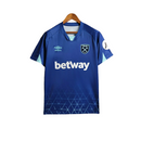 Camisa West Ham III 23/24 - Torcedor Umbro Masculina - Azul com detalhes em Verd
