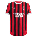 Camisa AC Milan I 24/25 - Torcedor Puma Masculina - Vermelha e preta com detalhe