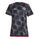 Camisa Flamengo III 24/25 - Torcedor Adidas Feminina - Preta com detalhes em cin
