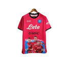Camisa Napoli Edição Champions 23/24 - Torcedor EA7 Masculina - Rosa com detalhe