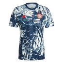 Camisa Bayern de Munique Pré-Jogo 23/24 - Torcedor Adidas Masculina - Azul com d
