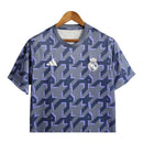 Camisa Real Madrid Treino 23/24 - Torcedor Adidas Masculina - Cinza com detalhes