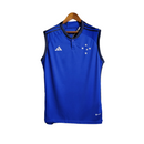 Camisa Regata Cruzeiro 23/24 Torcedor Masculina - Azul escura com detalhes em br