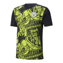 Camisa Manchester City Pré-jogo 24/25 - Torcedor Puma Masculina - Preta com deta