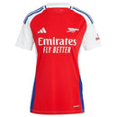 Camisa Arsenal I 24/25 - Torcedor Adidas Feminina - Vermelha com detalhes em bra