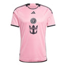 Camisa Inter Miami I 24/25 - Torcedor Adidas Masculina - Rosa com detalhes em pr