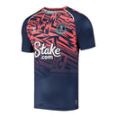 Camisa Everton Pré-jogo 23/24 - Torcedor Hummel Masculina - Azul com detalhes em