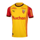 Camisa RC Lens I 23/24 - Torcedor Puma Masculina - Amarela com detalhes em verme