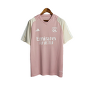 Camisa Lyon Treino 23/24 - Torcedor Adidas Masculina - Rosa com detalhes em bran