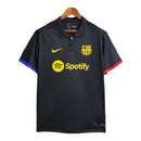 Camisa Barcelona 23/24 Polo - Torcedor Nike Masculina - Preta com detalhes em az