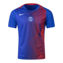 Camisa Paris Saint-Germain Pré-jogo 25/26 - Torcedor Nike Masculina - Azul e ver