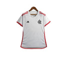 Camisa Flamengo II 24/25 - Torcedor Adidas Feminina - Branca com detalhes em ver