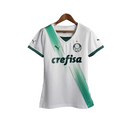 Camisa Palmeiras II 23/24 - Torcedor Puma Feminina - Branca com detalhes em verd