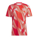 Camisa Bayern de Munique Pré-jogo 23/24 - Torcedor Adidas Masculina - Vermelha c