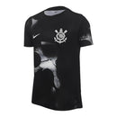 Camisa Corinthians Pré-jogo 25/26 - Torcedor Nike Feminina - Preta com detalhes