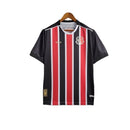 Camisa Santa Cruz I 24/25 - Torcedor Volt Masculina - Preta com listras em verme