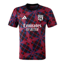 Camisa Lyon Pré-jogo 25/26 - Torcedor Adidas Masculina - Preta com detalhes em v