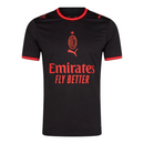 Camisa AC Milan III 26/27 - Torcedor Puma Masculina - Preta com detalhes em verm