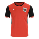 Camisa Seleção Áustria I 26/27 - Torcedor Puma Masculina - Vermelha e preta