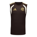 Camisa regata Flamengo Treino 26/27 - Torcedor Adidas Masculina - Marrom