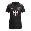 Camisa Inter Miami II 24/25 - Torcedor Adidas Feminina - Preta com detalhes em r
