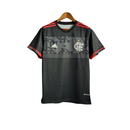 Camisa Flamengo Treino 2022 Torcedor Masculina - Preta com detalhes em vermelho