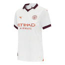 Camisa Manchester City II 23/24 - Torcedor Puma Feminina - Branca com detalhes e
