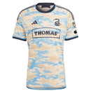Camisa Philadelphia Union II 24/25 - Torcedor Adidas Masculina - Bege com detalh